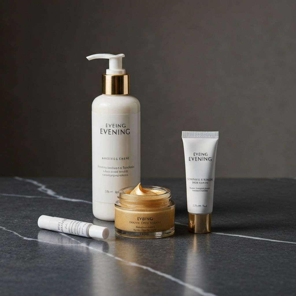 Set de rutina nocturna con productos de cuidado